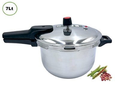 OLLA A PRESION DE 7LT DE ACERO INOXIDABLE FACUSA