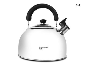 TETERA DE ACERO INOXIDABLE 4LT HOGAR - FACUSA