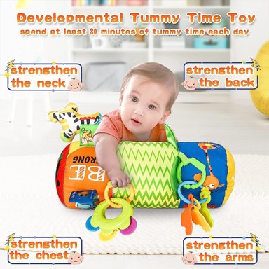 RODILLO PARA ESTIMULACION DE GATEO DEL BEBE CON SONAJERO UNISEX - 5
