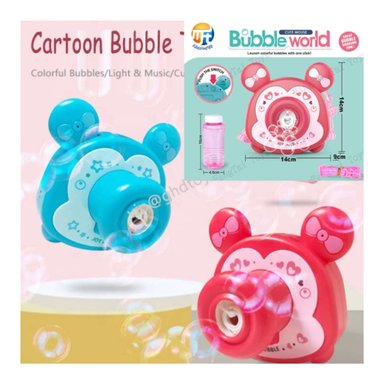 CAMARA DE BURBUJAS MODELO MICKEY LUCES SONIDO JUGUETE NIÑOS - 5