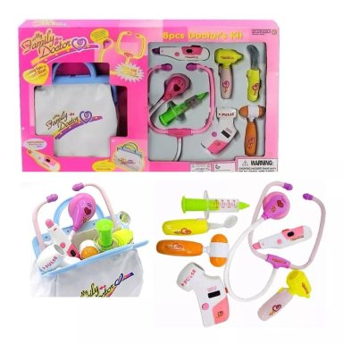 KIT DOCTORA JUGUETE PARA NIÑAS CON LUCES Y SONIDO CAJA GRAND - 1