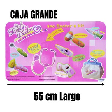 KIT DOCTORA JUGUETE PARA NIÑAS CON LUCES Y SONIDO CAJA GRAND - 3