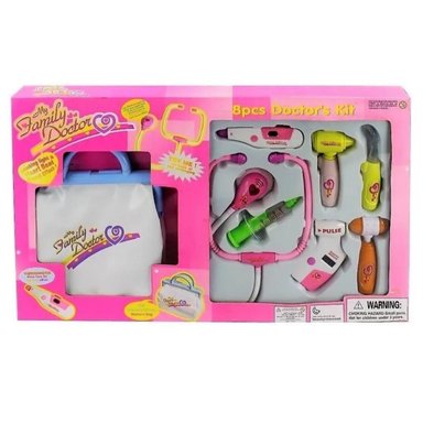 KIT DOCTORA JUGUETE PARA NIÑAS CON LUCES Y SONIDO CAJA GRAND - 6