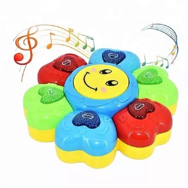 GIRASOL TAMBOR PARA BEBE MUSICAL CUENTOS LUCES NUMEROS Y MAS