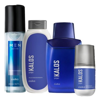 KALOS SPORT FRAGANCIA DE HOMBRE CON TALCO DEO Y REFRESH