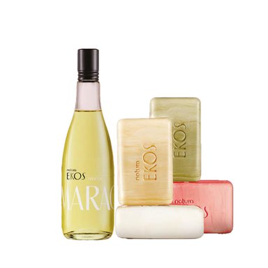 EKOS MARACUYÁ FRESCOR CON CAJA DE JABONES CREMOSOS