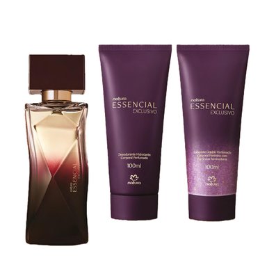 ESSENCIAL EXCLUSIVO PERFUME DE MUJER CON HIDRATANTE Y JABON LIQUIDO