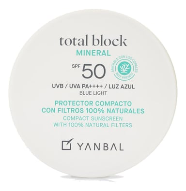 TOTAL BLOCK PROTECTOR SOLAR COMPACTO MINERAL SPF 50 YANBAL - 1