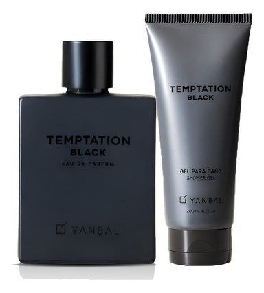 TEMPTATION BLACK PERFUME DE HOMBRE CON GEL DE BAÑO