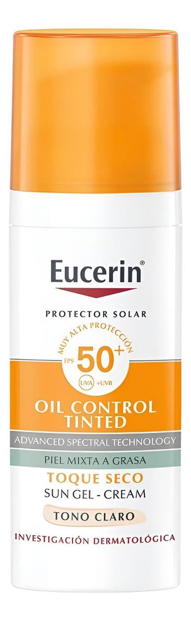 EUCERIN SUN CONTROL PROTECTOR SOLAR FACIAL CLARO FPS50+ 50ML - 1