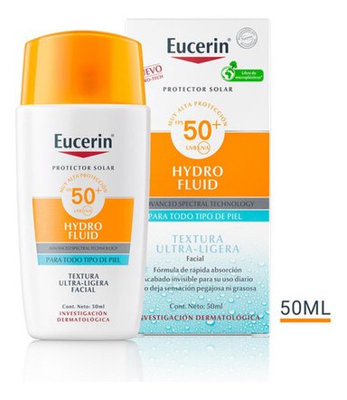 EUCERIN PROTECTOR SOLAR FACIAL HYDRO FLUID FPS50+ 50 ML - 4