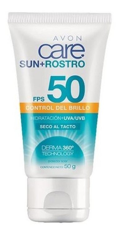 AVON CARE SUN ROSTRO PROTECTOR SOLAR CONTROL BRILLO FPS 50 - 1
