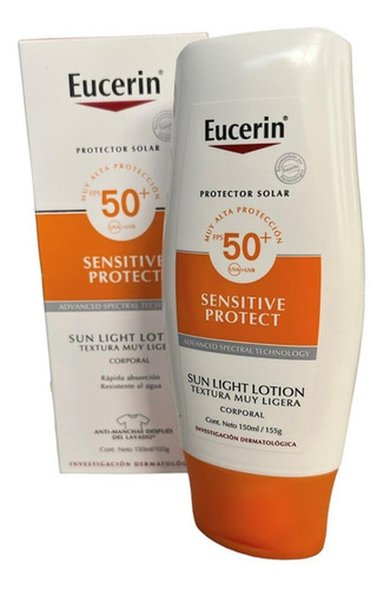 EUCERIN PROTECTOR SOLAR SENSITIVE PROTECT FPS 50+ 150ML - 4