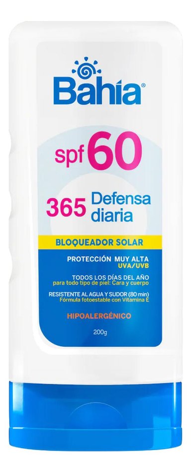 BLOQUEADOR BAHÍA 365 DEFENSA DIARIA SPF60 200 G. - 1
