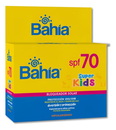 BLOQUEADOR BAHÍA SUPER KIDS SPF 70+ SACHET 10 GR. X 20. - 1