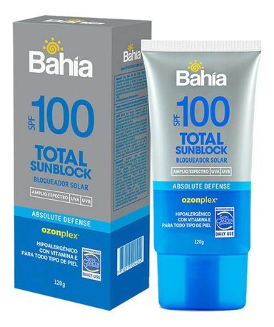 BLOQUEADOR BAHÍA TOTAL SUNBLOCK SPF100 120 G. - 1