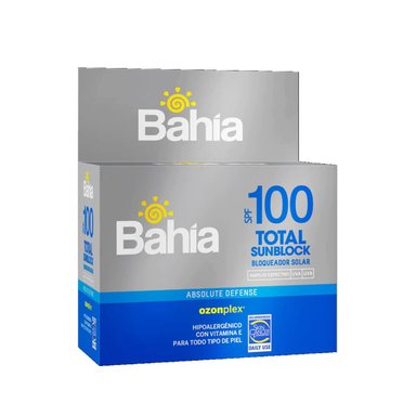 BLOQUEADOR BAHÍA TOTAL SUNBLOCK SPF100 SACHET 10 G. X 20. - 1