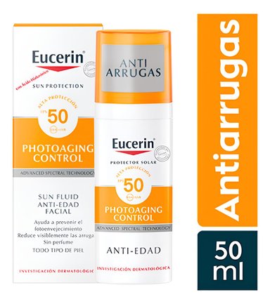 EUCERIN SUN FLUID ANTI-AGE SPF 50+ 50ML. - 1