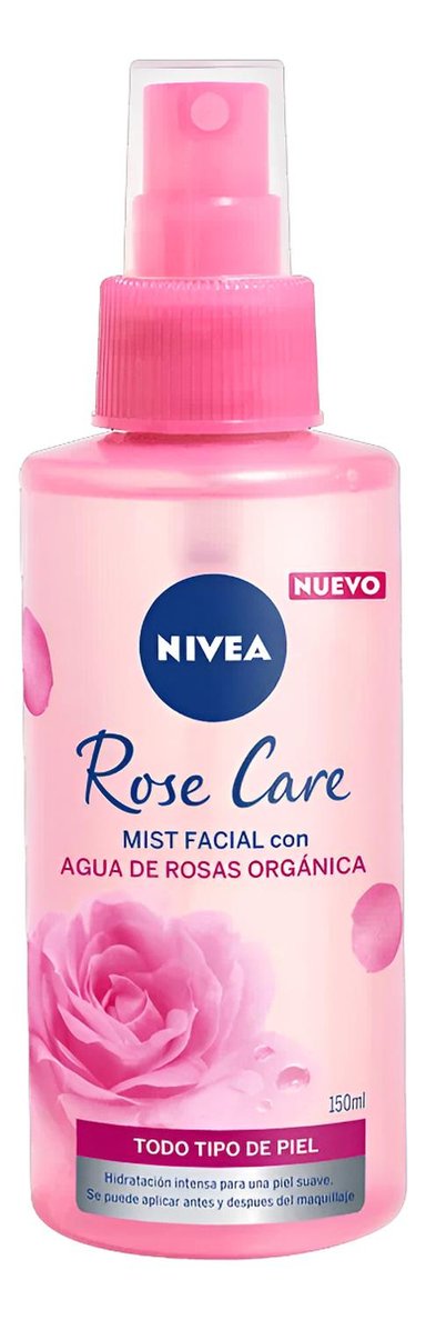 MIST FACIAL NIVEA REFRESCANTE ROSE CARE 150ML - 1