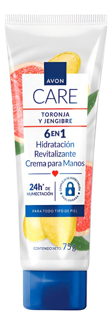 CREMA PARA MANOS TORONJA Y JENGIBRE AVON CARE 75G - 1