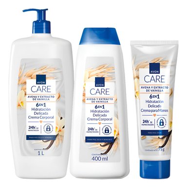 KIT X3 AVON CARE AVENA Y VAINILLA CREMA C Y MANOS - 1