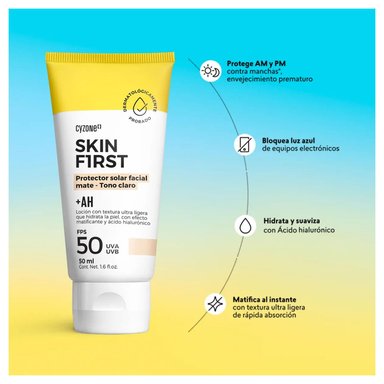 BLOQUEADOR FACIAL CON COLOR CLARO SKIN FIRST - 2