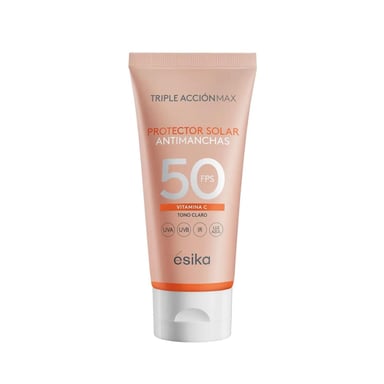 PROTECTOR FACIAL ANTIMANCHAS CON COLOR CLARO FPS 50 TRIPLE ACCIÓN MAX - 1