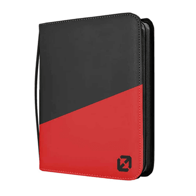 FUNDA PARA CARTAS SHIELD REGULAR BLACK Y RED TOPLOADER BINDER 1