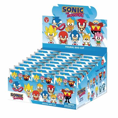 SONIC THE HEDGEHOG 3D MINI FIGURAS BAG CLIP