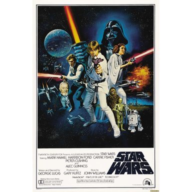 STAR WARS EPISODIO IV AFICHE CUADRO