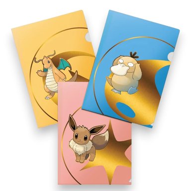 POKÉMON TCG TOURNAMENT FOLIOS 3 PACK (PSYDUCK, EEVEE Y DRAGONITE)