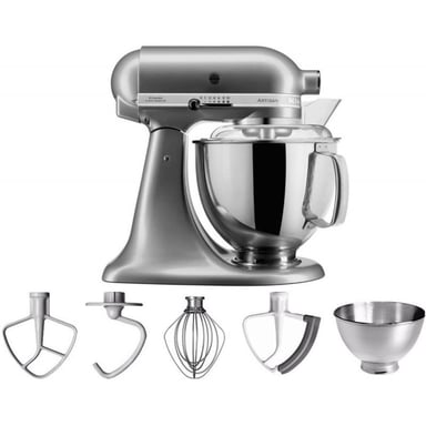 BATIDORA DE PEDESTAL KITCHENAID ARTISAN PLUS SILVER 4.8 LT - 1