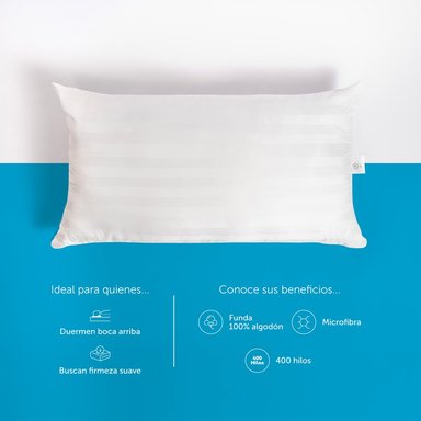 ALMOHADA MICROFIBRA AIR KING 90X50 CM - 4
