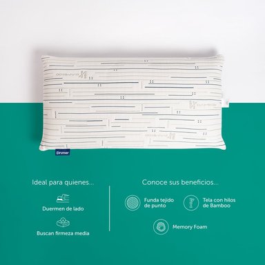 ALMOHADA VISCO BAMBOO KING 80X40 CM - 4