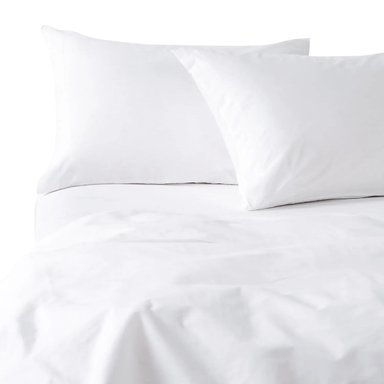 JUEGO DE SÁBANAS DRIMER ALGODÓN 220 HILOS BLANCO 1.5 PZ