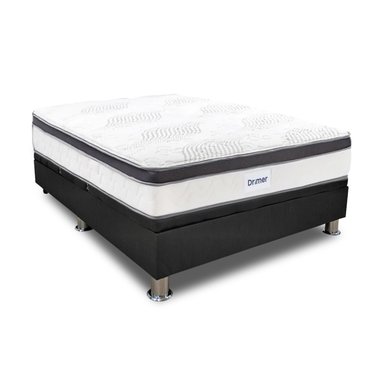 Cama Practibox Drimer Pocket Aero Látex 2 Plazas Gris - 2