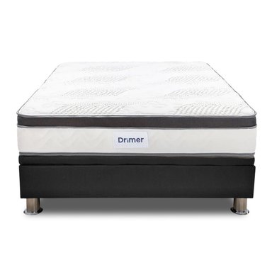 Cama Practibox Drimer Pocket Aero Látex 2 Plazas Gris - 3