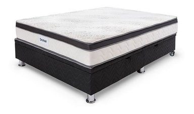Cama Practibox Drimer Pocket Aero Látex 2 Plazas Gris - 5