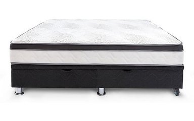 Cama Practibox Drimer Pocket Aero Látex 2 Plazas Gris - 6