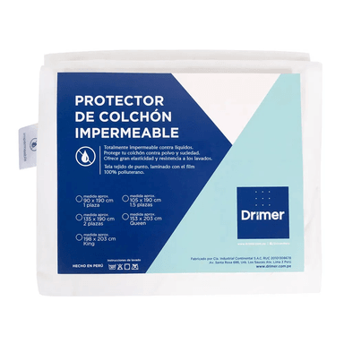 PROTECTOR DE COLCHÓN AMOLDABLE IMPERMEABLE CUNA