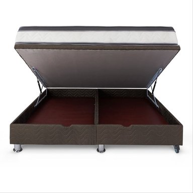 CAMA PRACTIBOX POCKET AERO LÁTEX 1.5 PLAZAS GRIS