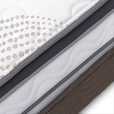 Cama Practibox Drimer Pocket Aero Látex 1.5 Plazas Gris - 6