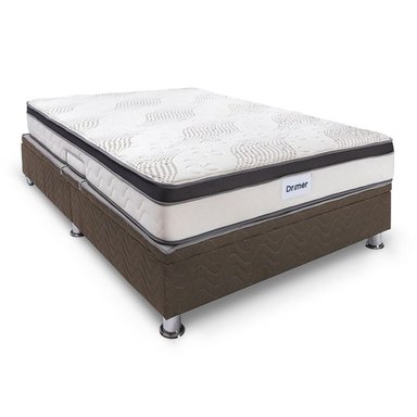 Cama Practibox Drimer Pocket Aero Látex 2 Plazas Marrón - 3