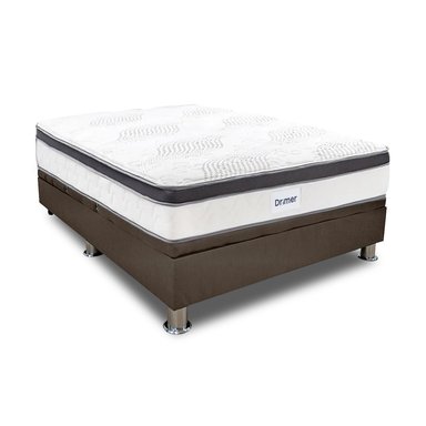 Cama Practibox Drimer Pocket Aero Látex 1.5 Plazas Marrón - 2