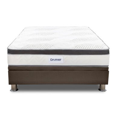 Cama Practibox Drimer Pocket Aero Látex 1.5 Plazas Marrón - 3