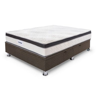 Cama Practibox Drimer Pocket Aero Látex 1.5 Plazas Marrón - 5