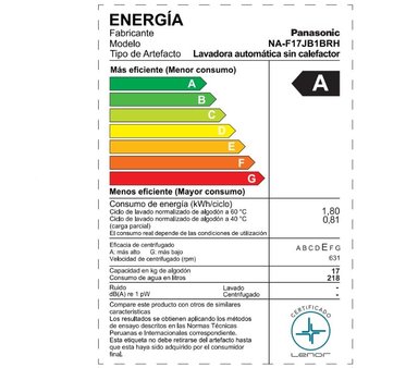 LAVADORA PANASONIC 17KG NA-F17JB1BRH GRIS OSCURO - 2