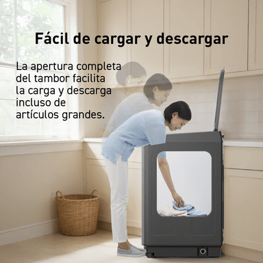LAVADORA PANASONIC 17KG NA-F17JB1BRH GRIS OSCURO - 8