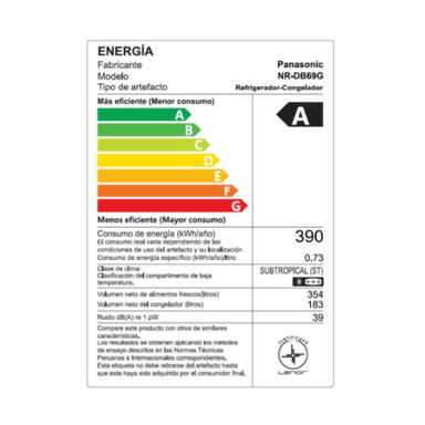 REFRIGERADORA PANASONIC 537 L FRENCH DOOR DB69 - 8