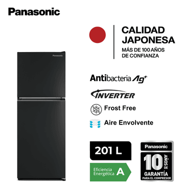 REFRIGERADORA PANASONIC 201 L TOP FREEZER BT30